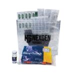NexGen Peptides Kit with syringes, bacteriostatic water, and alcohol swabs for research peptide preparation