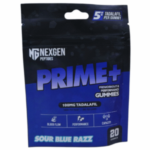 Prime+ Pre-Workout Tad Gummies (Sour Blue Razz)
